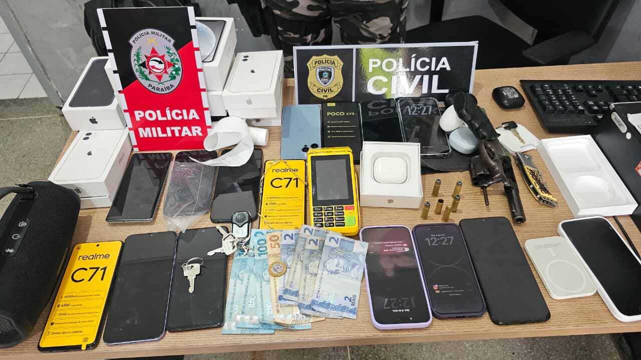 Depois de confronto, suspeitos de roubar loja de celulares em Campina são presos Depois de confronto, suspeitos de roubar loja de celulares em Campina são presos