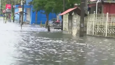 Chuvas alagam estação da CBTU no Varadouro, em João Pessoa