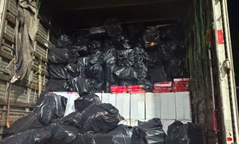 PRF apreende mais de 25 mil pacotes de cigarros contrabandeados na BR-230, em Gurinhém